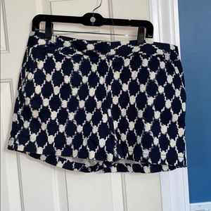 Ikat Navy & off white Jcrew shorts